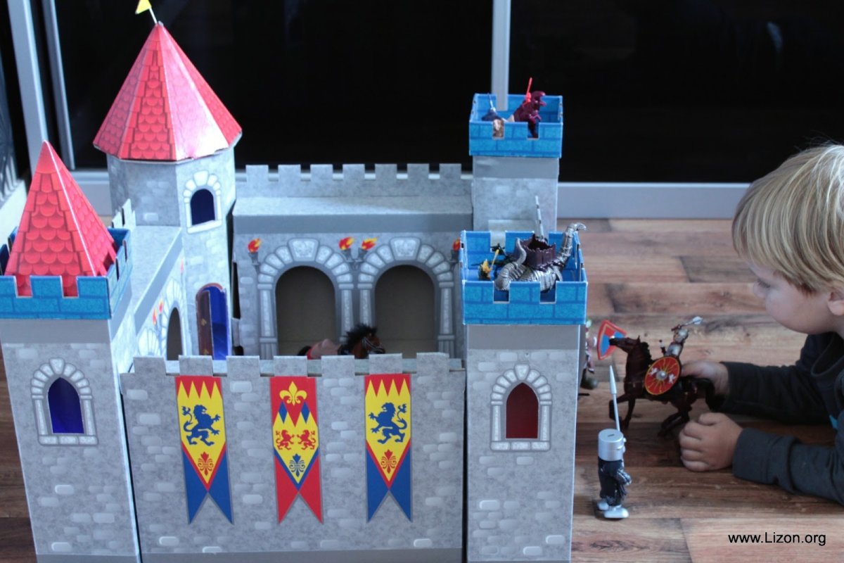 Рыцарский замок своими руками из картона