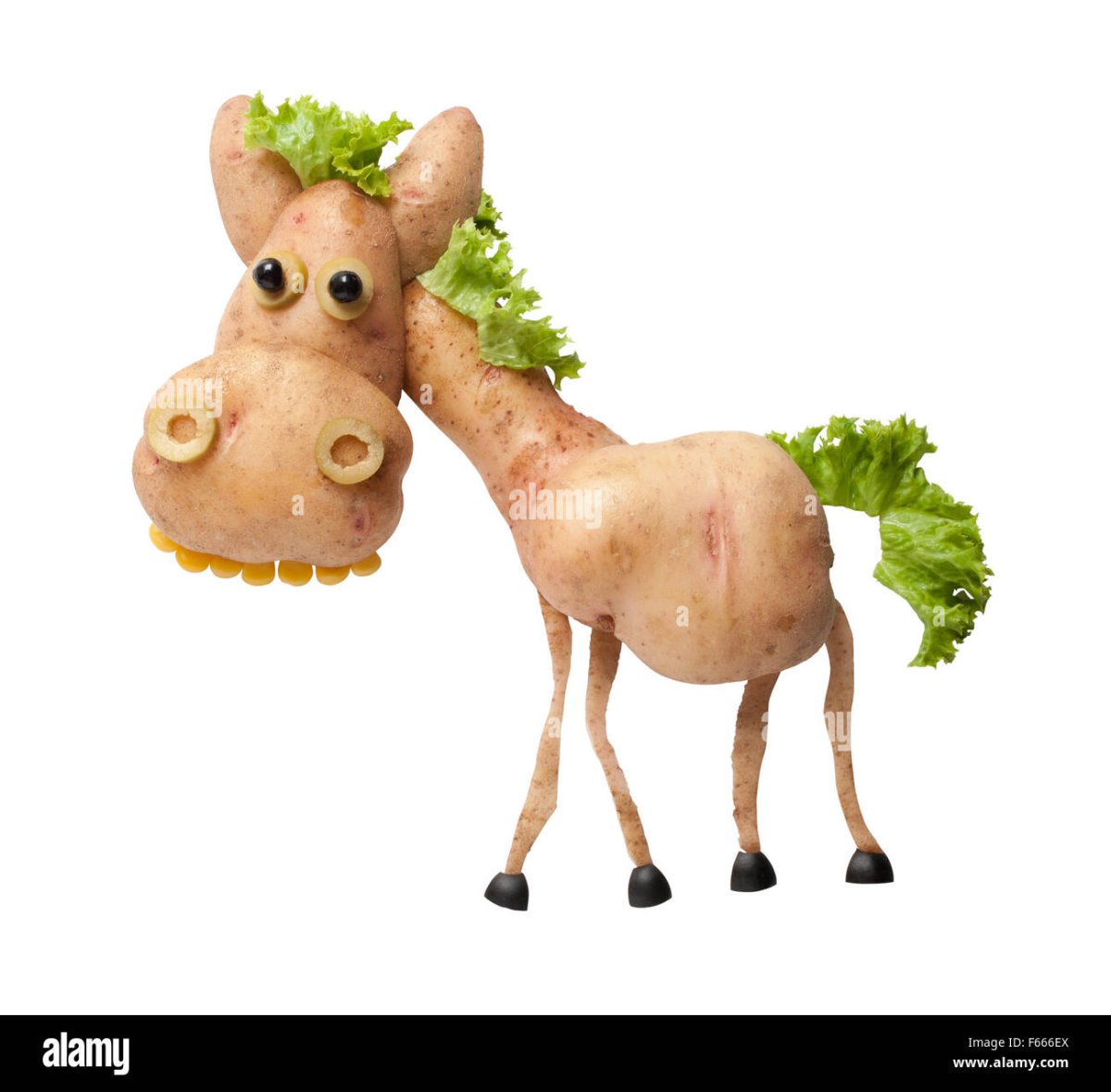 Лошадь поделка из картошки