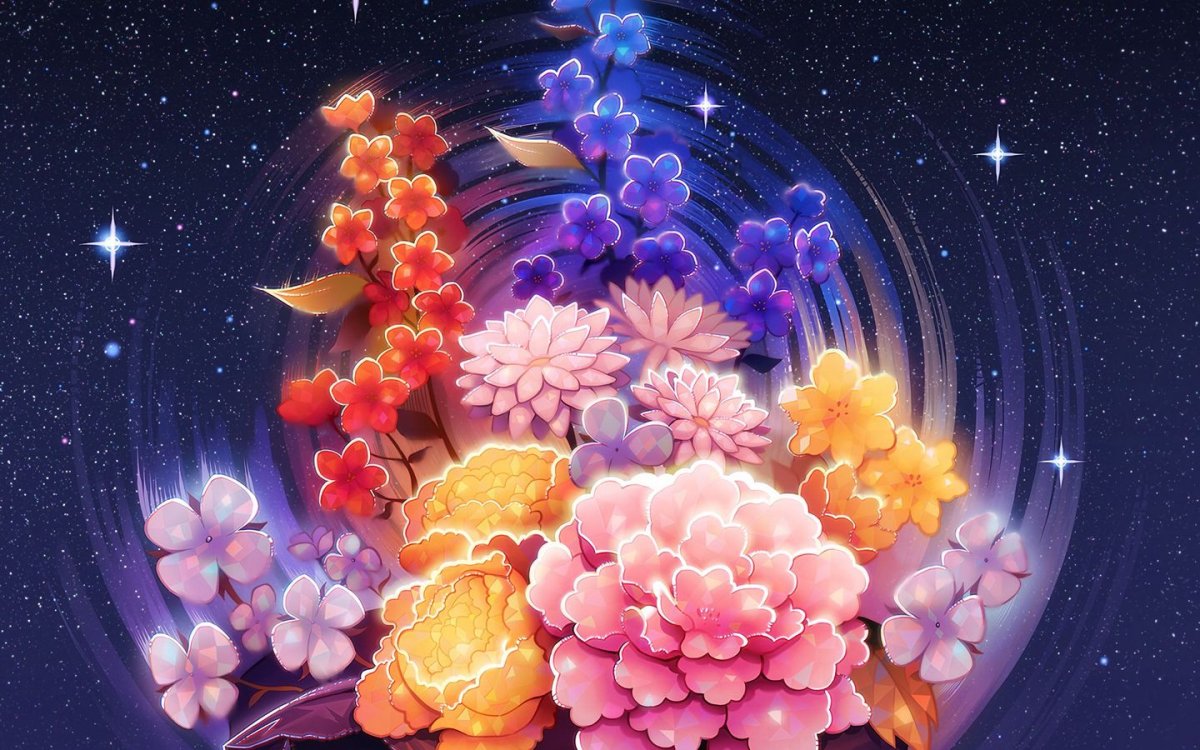Звезды и цветы