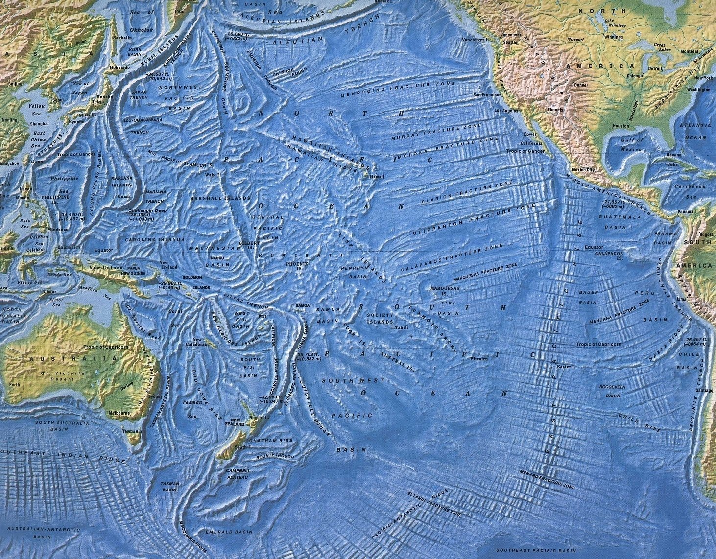 Юго восточный тихий океан. Карта рельефа Тихого океана. Карта рельефа дна Тихого океана. Рельеф дна Тихого океана. Рельеф дна океана Тихого океана карта.