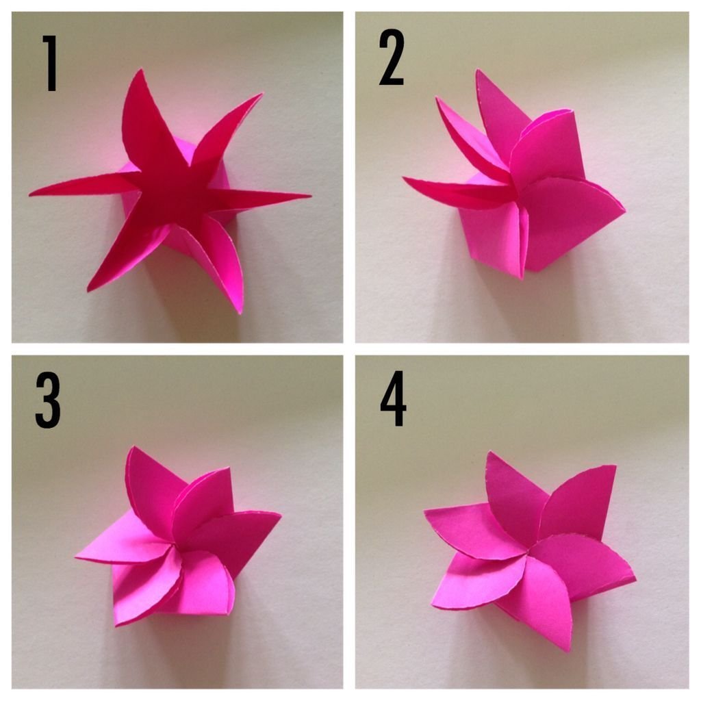 Как сделать цветы из бумаги без клея. Оригами цветок. Цветы из бумаги несложные. Бумажные цветы оригами. Маленькие цветы оригами.