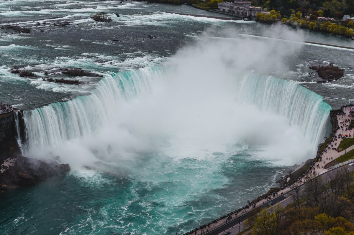 Какой самый мощный водопад. Ниагарский водопад Канада. Ниагарский водоворот. Ниагарский водопад Канада панорама. Ниагарский водопад Тэхен.