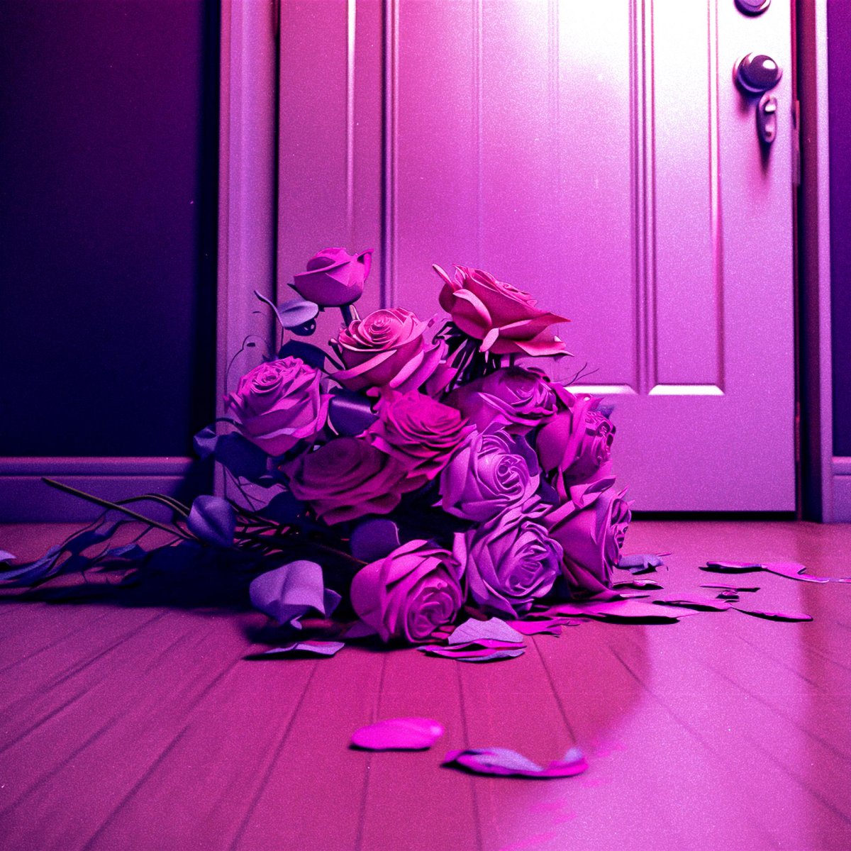 Цветы под дверью